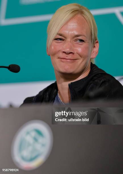Schiedsrichterin Bibiana Steinhaus waehrend der DFB Schiedsrichter Pressekonferenz fuer die Saison 2017/2018 am 5. Juli 2017 in Grassau.