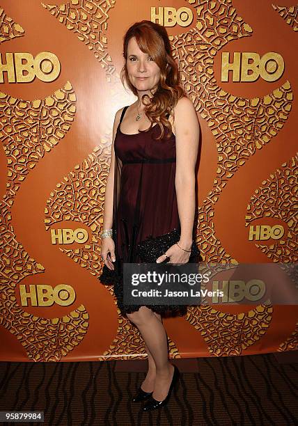 Actress Lea Thompson attends the official HBO after party for the 67th annual Golden Globe Awards at Circa 55 Restaurant at the Beverly Hilton Hotel...