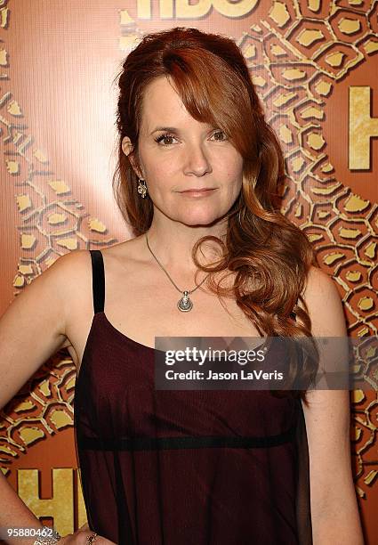 Actress Lea Thompson attends the official HBO after party for the 67th annual Golden Globe Awards at Circa 55 Restaurant at the Beverly Hilton Hotel...