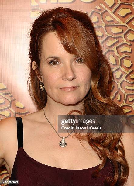 Actress Lea Thompson attends the official HBO after party for the 67th annual Golden Globe Awards at Circa 55 Restaurant at the Beverly Hilton Hotel...