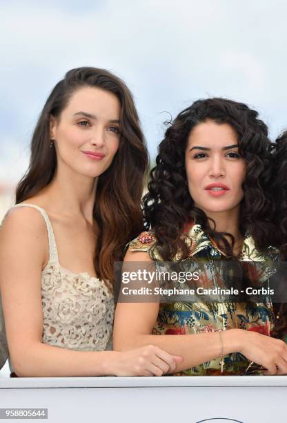 Sabrina Ouazania and Charlotte Le Bon attends Talents Adami 2018 Photocall during the 71st annual Cannes Film Festival at Palais des Festivals on May...