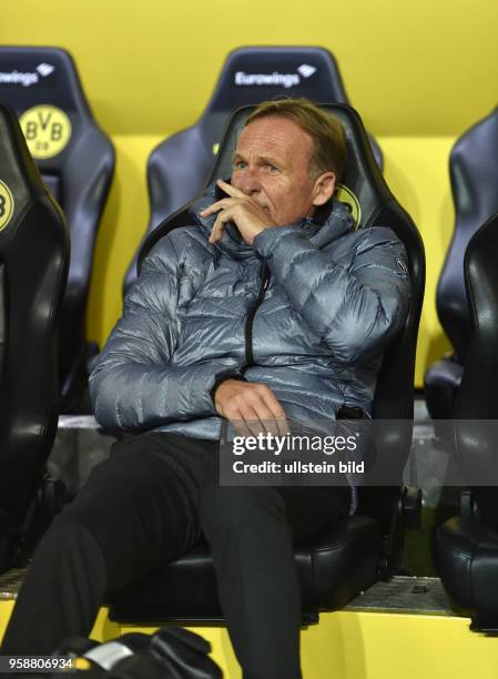 Fussball GER, 1. Bundesliga Saison 2016 2017, 7. Spieltag, Borussia Dortmund - Hertha BSC Berlin 1:1, Geschaeftsfuehrer Hans-Joachim Watzke, Hans...