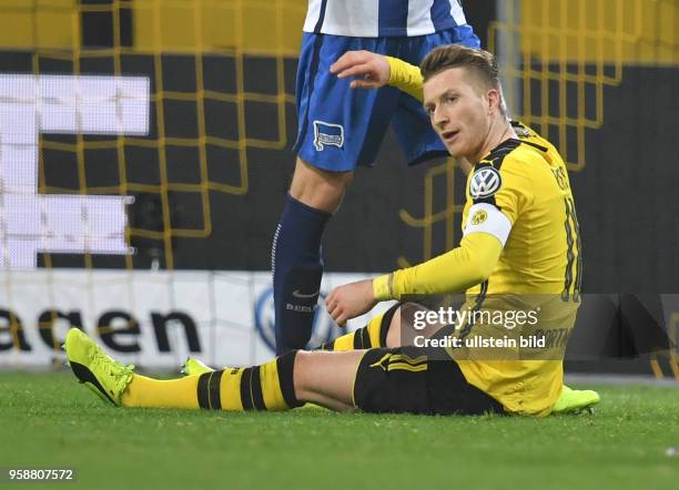 Fussball GER, DFB Pokal, Achtelfinale, Saison 2016 2017, Borussia Dortmund - Hertha BSC Berlin 1:1, 3:2 i. E., Marco Reus