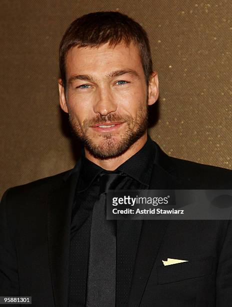 Actor Andy Whitfield attends the premiere of "Spartacus: Blood and Sand" at the Tribeca Grand Screening Room on January 19, 2010 in New York City.