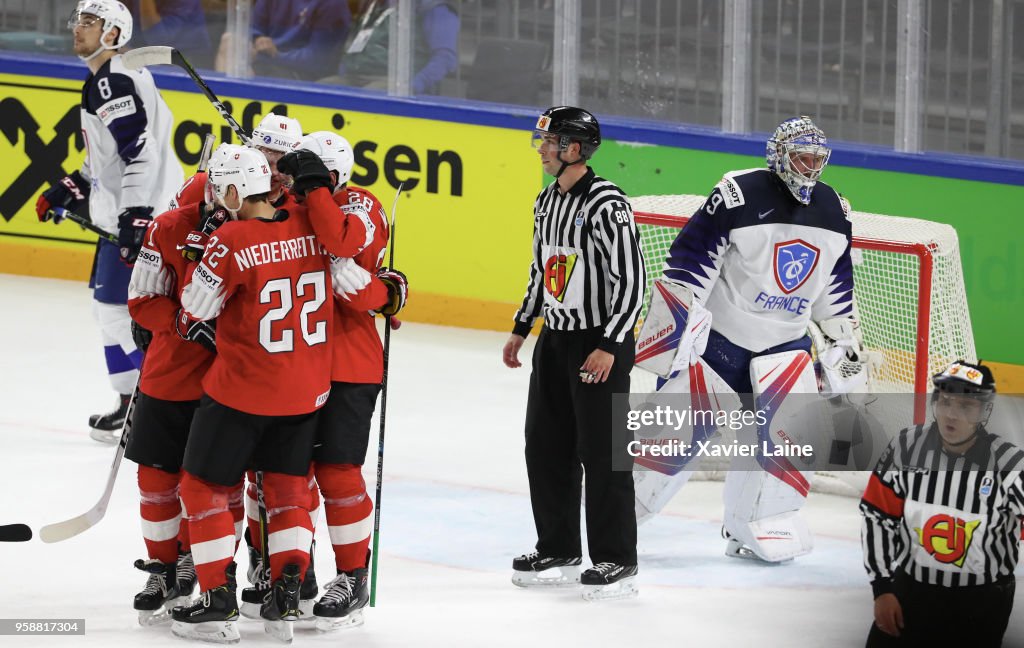 Switzerland v France - 2018 IIHF Ice Hockey World Championship