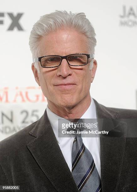 Ted Danson attends the "Damages" season three premiere at the AXA Equitable Center on January 19, 2010 in New York City.