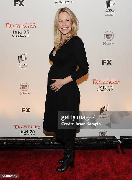 Actress Andrea Roth attends the Season 3 premiere of "Damages" at the AXA Equitable Center on January 19, 2010 in New York City.