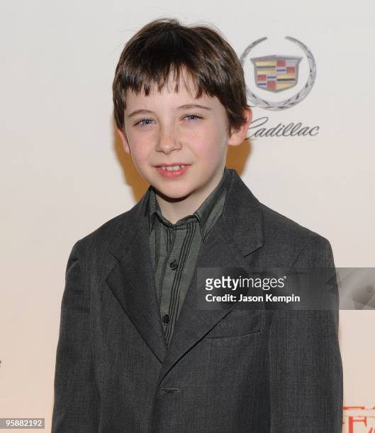 Actor Seamus Davey-Fitzpatrick attends the Season 3 premiere of "Damages" at the AXA Equitable Center on January 19, 2010 in New York City.
