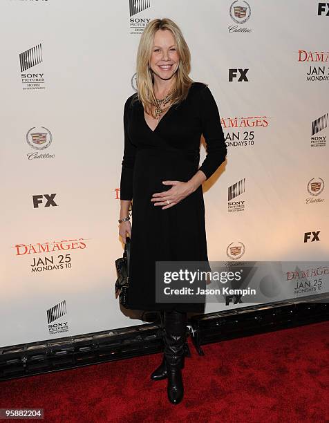 Actress Andrea Roth attends the Season 3 premiere of "Damages" at the AXA Equitable Center on January 19, 2010 in New York City.