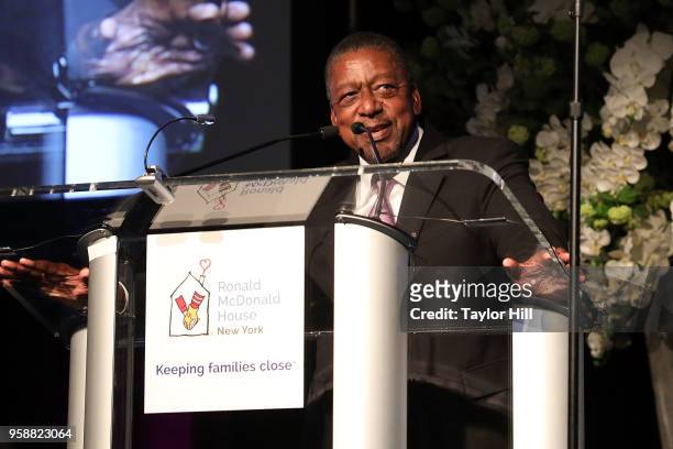 Founder Robert Johnson speaks during the 2018 Ronald McDonald House Gala at Grand Hyatt New York on May 14, 2018 in New York City.