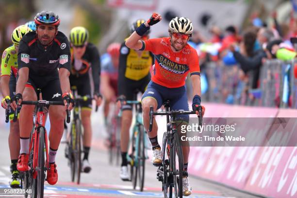 Arrival / Manuele Boaro of Italy and Team Bahrain-Merida / Celebration / during the 101st Tour of Italy 2018, Stage 10 a 244km stage from Penne to...