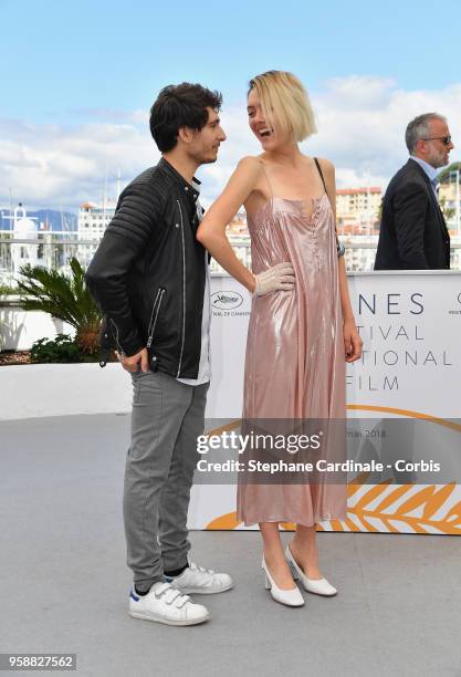 Anthony Sonigo and Suzanne Rault-Bale attend Talents Adami 2018 Photocall during the 71st annual Cannes Film Festival at Palais des Festivals on May...