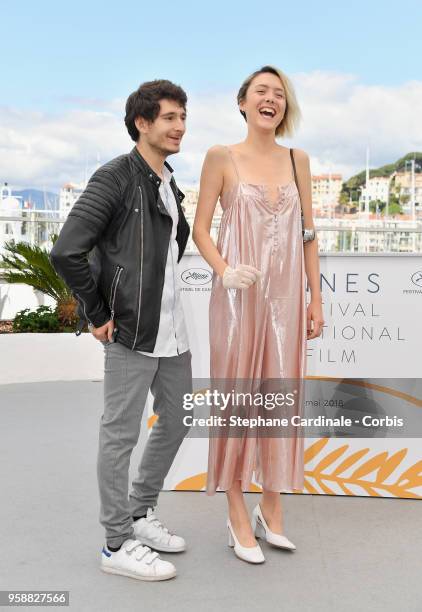 Anthony Sonigo and Suzanne Rault-Bale attend Talents Adami 2018 Photocall during the 71st annual Cannes Film Festival at Palais des Festivals on May...