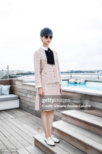 Singer, songwriter, and actress Chris Lee aka Liyu Chun is photographed on May 13, 2018 in Cannes, France. .