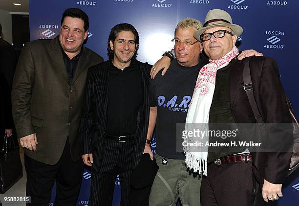 Steven R. Schirripa, Michael Imperioli, President & CEO JA Apparel Corp. Marty Staff and Joe Pantoliano attend the opening of the new Joseph Abboud...