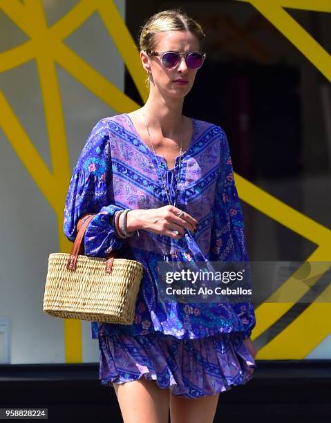 Nicky Hilton Rothschild is seen in Soho on May 15, 2018 in New York City.