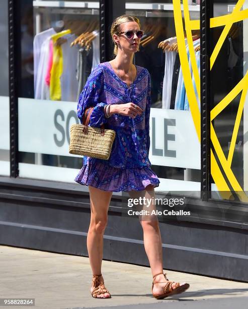 Nicky Hilton Rothschild is seen in Soho on May 15, 2018 in New York City.