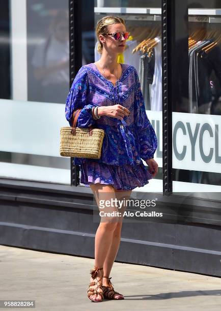 Nicky Hilton Rothschild is seen in Soho on May 15, 2018 in New York City.
