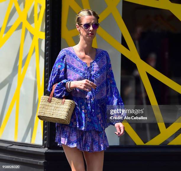 Nicky Hilton Rothschild is seen in Soho on May 15, 2018 in New York City.