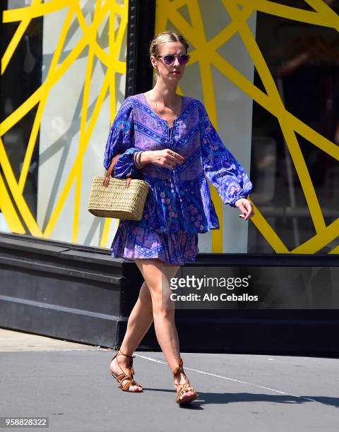 Nicky Hilton Rothschild is seen in Soho on May 15, 2018 in New York City.