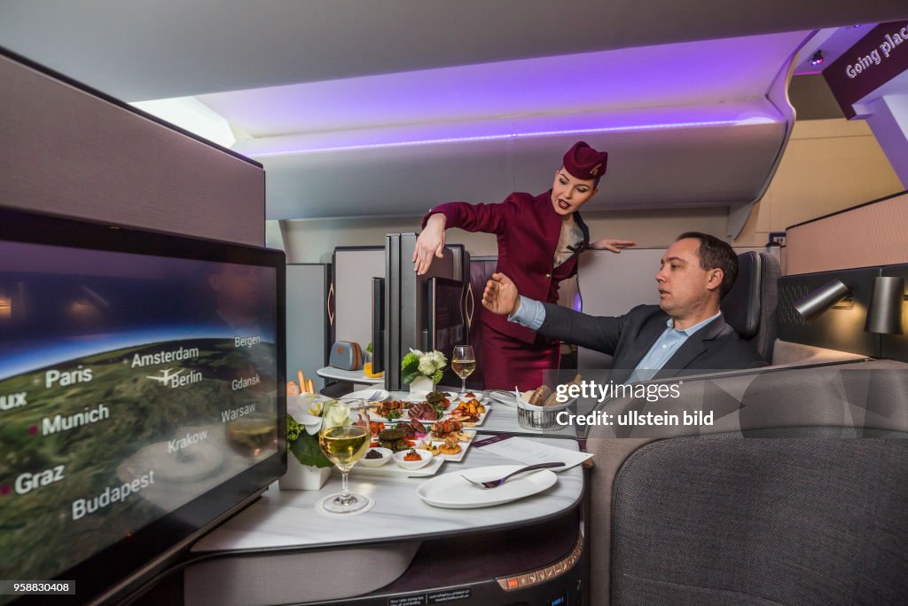 Qatar Airways neuer Business-Class-Sitz auf der ITB
