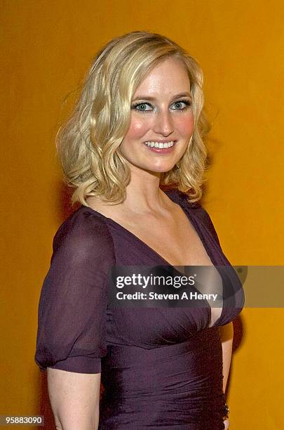 Television personality Katrina Zsish attends the 3rd annual Supima Design Competition at The New York Times Center on January 19, 2010 in New York...