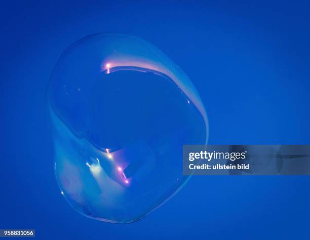 Huge soap bubbles at the boardwalk of Pacific Beach.