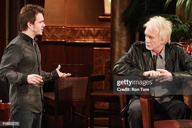 Jonathan Jackson and Anthony Geary in a scene that airs the week of January 25, 2010 on Disney General Entertainment Content via Getty Images...