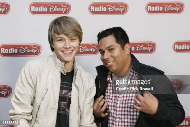 January 11, 2010 - Sterling Knight, star of the Disney Channel Original Movie "StarStruck," joined Radio Disney's Ernie D in studio to talk about the...