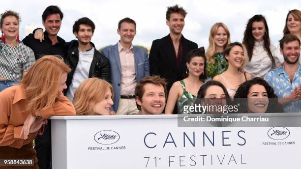 Directors Melanie Thierry, Charlotte Le Bon, Pierre Deladonchamps, Clemence Poesy and Sabrina Ouazani attend the photocall for Talents Adami 2018...