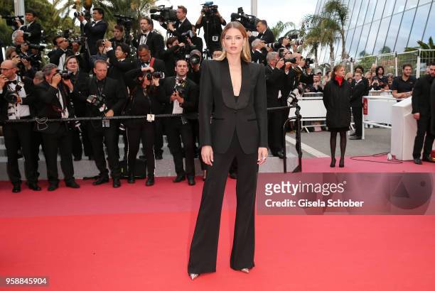 Model Doutzen Kroes attends the screening of "Solo: A Star Wars Story" during the 71st annual Cannes Film Festival at Palais des Festivals on May 15,...