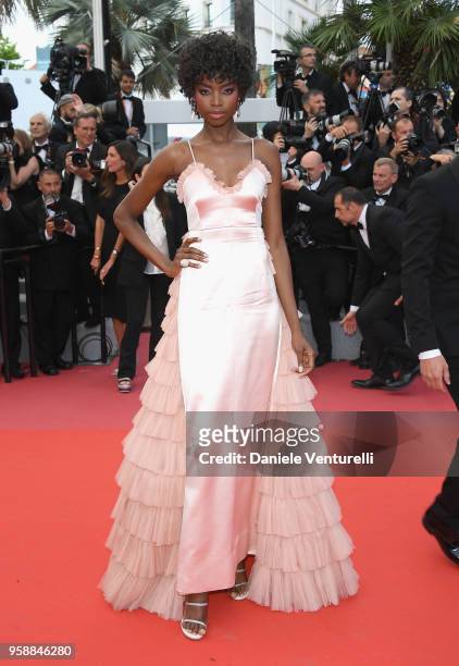 Model Maria Borges attends the screening of "Solo: A Star Wars Story" during the 71st annual Cannes Film Festival at Palais des Festivals on May 15,...