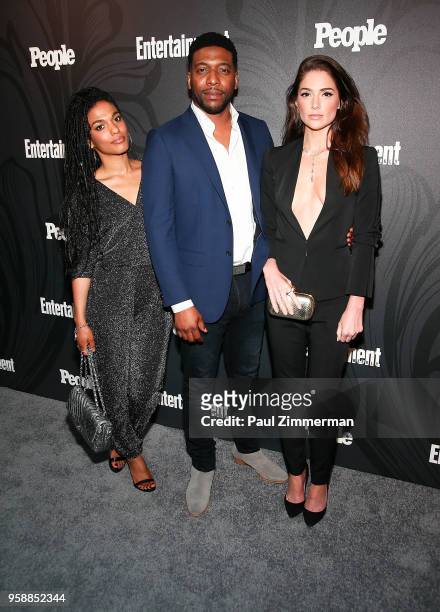 Freema Ageyman, Jocko Sims and Janet Montgomery attend the 2018 Entertainment Weekly & PEOPLE Upfront at The Bowery Hotel on May 14, 2018 in New York...