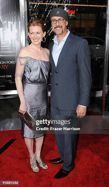 Actress Mireille Enos and Alan Ruck arrives at the premiere Of CBS Films' "Extraordinary Measures" held at the Grauman's Chinese Theatre on January...