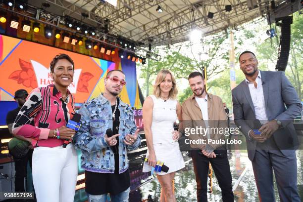 Liam Payne and J Balvin perform live from Central Park to kick off the Summer Concert Series on "Good Morning America," Tuesday, May 15 airing on the...
