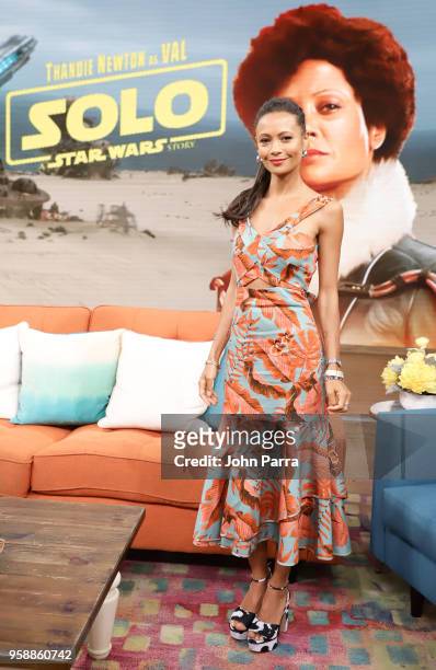 Thandie Newton visits Univision's "Despierta America" at Univision Studios to promote Solo: A Star Wars Story on May 8, 2018 in Miami, Florida.