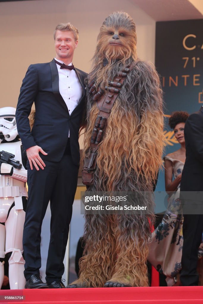 "Solo: A Star Wars Story" Red Carpet Arrivals - The 71st Annual Cannes Film Festival