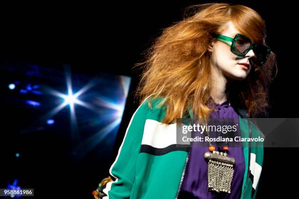 Model is seen at Kemon Days on May 13, 2018 in Milan, Italy.