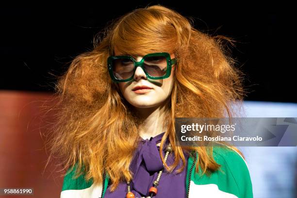 Model is seen at Kemon Days on May 13, 2018 in Milan, Italy.