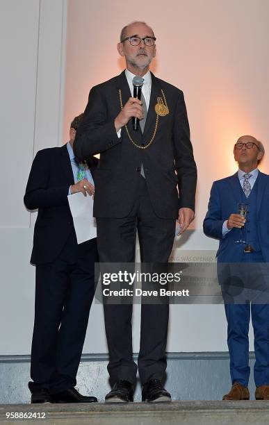 Attends the unveiling of the newly refurbished Royal Academy of Arts, celebrating the 250th anniversary of the RA, on May 15, 2018 in London, England.