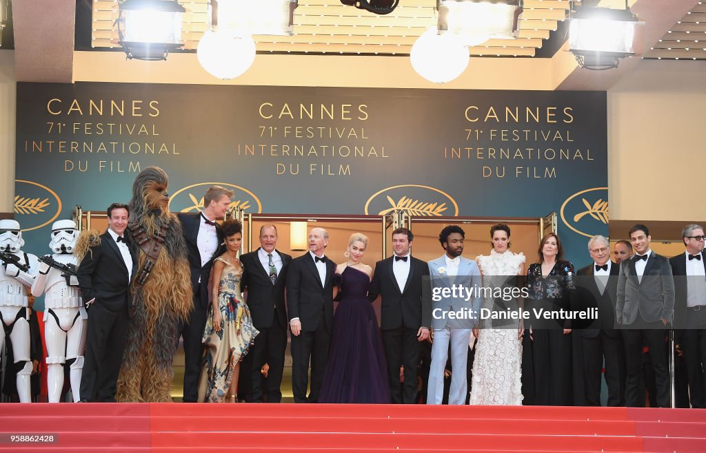 "Solo: A Star Wars Story" Red Carpet Arrivals - The 71st Annual Cannes Film Festival