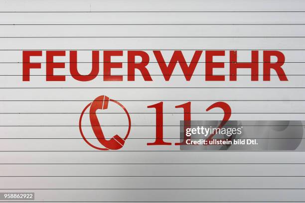 Germany - emergency call of the firebrigade 112