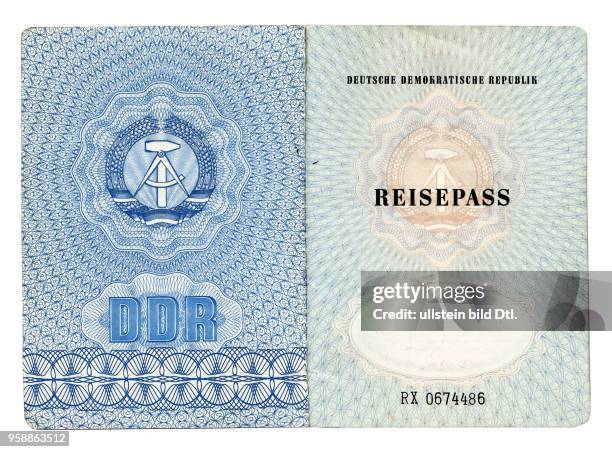 - passport of the German Democratic Republic GDR -
