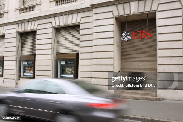 Switzerland Basel-Stadt Basel - closed branch of Swiss bank UBS