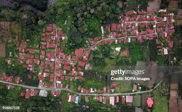 Residential settlements that have long been abandoned due to the impact of the eruption of mount Sinabung. Mount Sinabung Eruption has made many...