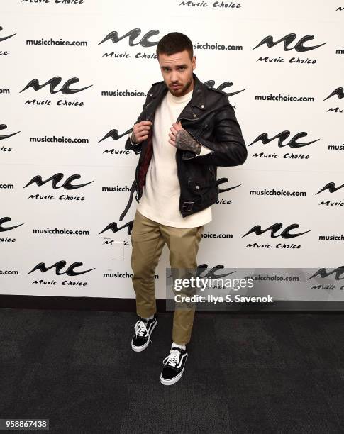 Musician Liam Payne visits Music Choice at Music Choice on May 15, 2018 in New York City.