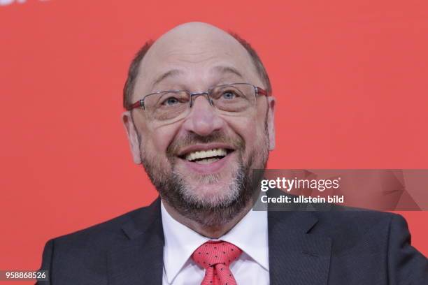 Martin Schulz, Parteivorsitzender und Kanzlerkandidat der SPD, Deutschland, Berlin, Auftaktbilder zur Sitzung des SPD-Parteivorstandes,