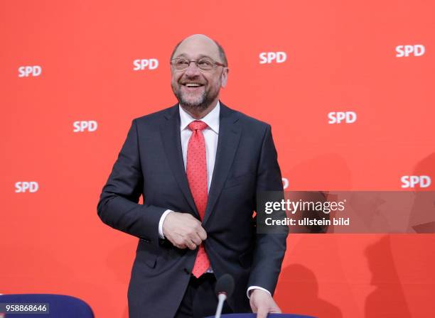 Martin Schulz, Parteivorsitzender und Kanzlerkandidat der SPD, Deutschland, Berlin, Auftaktbilder zur Sitzung des SPD-Parteivorstandes,