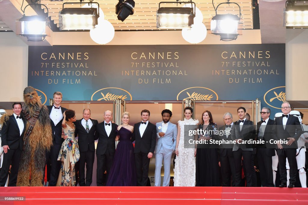 "Solo: A Star Wars Story" Red Carpet Arrivals - The 71st Annual Cannes Film Festival