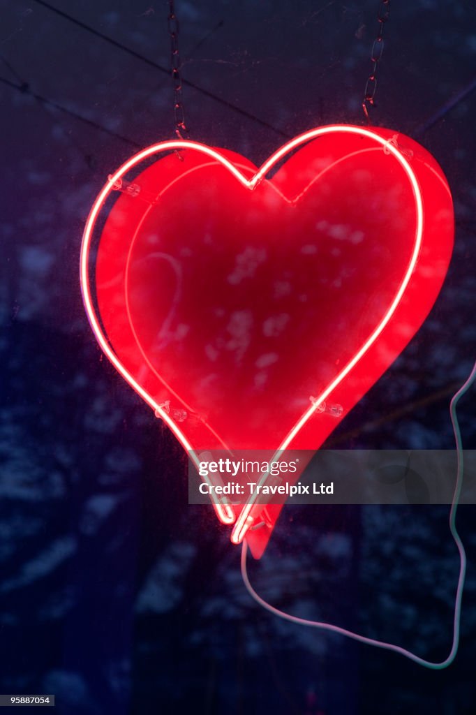 Neon Love Heart